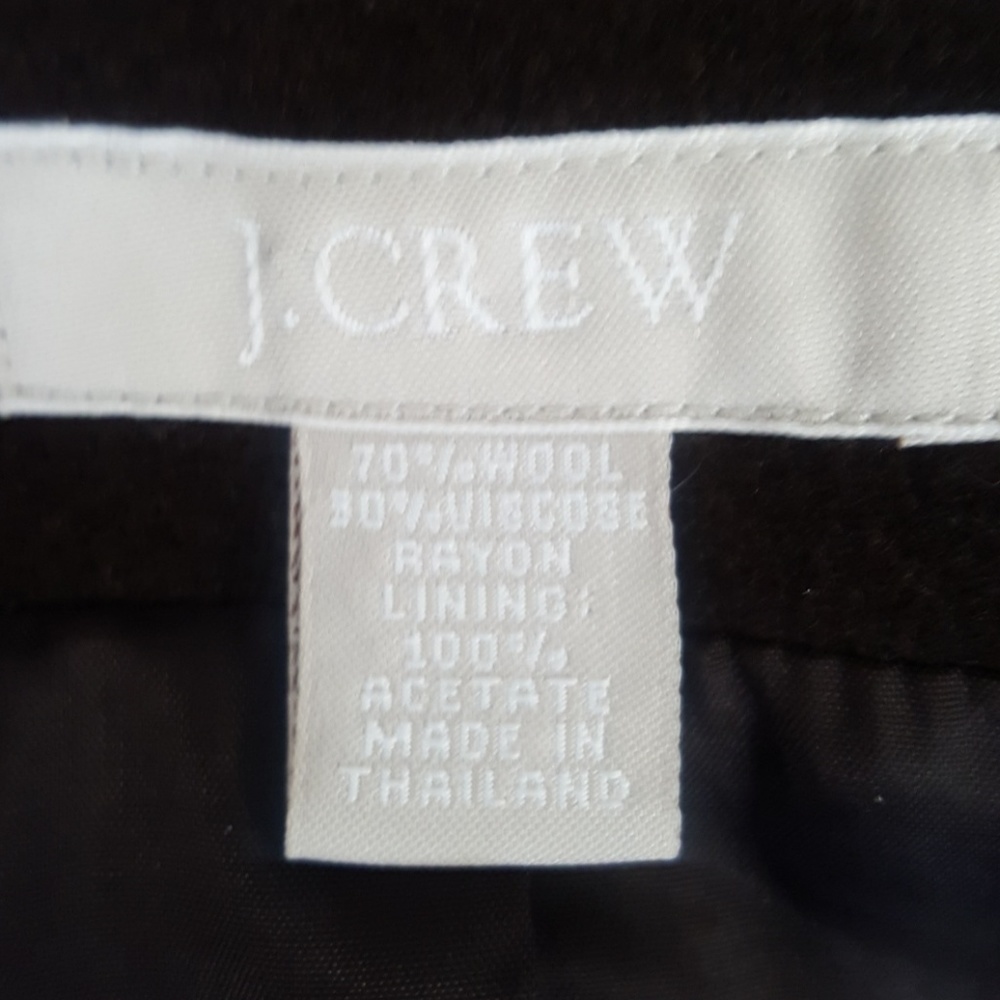 👧J.CREW Chocolate Brown Wool Jacket - Picture 6 of 6